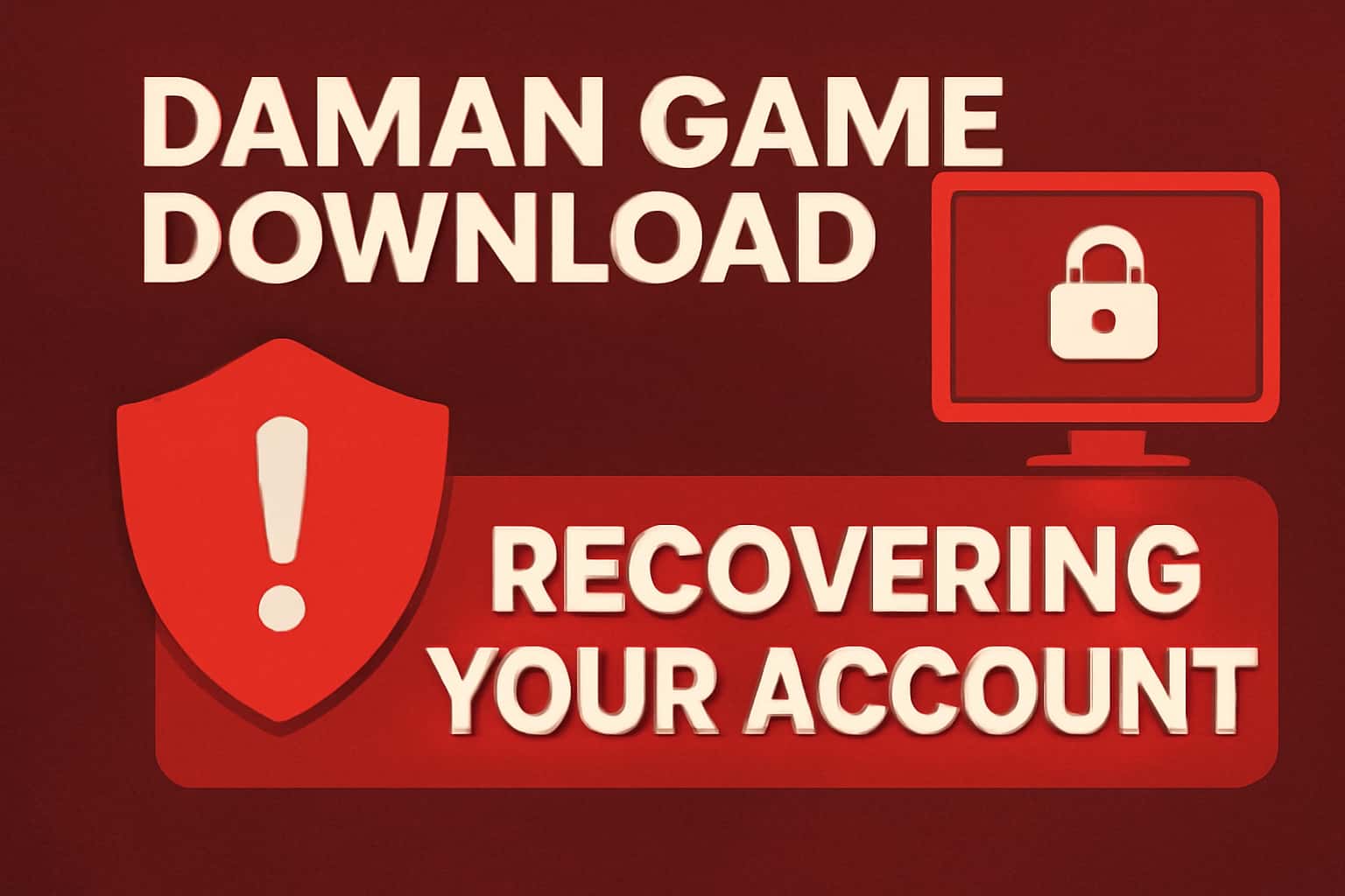 An informative graphic highlighting the recovery process for Daman Game Download accounts.