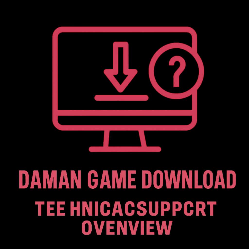 Icon representing Daman Game Download Technical Support Overview.