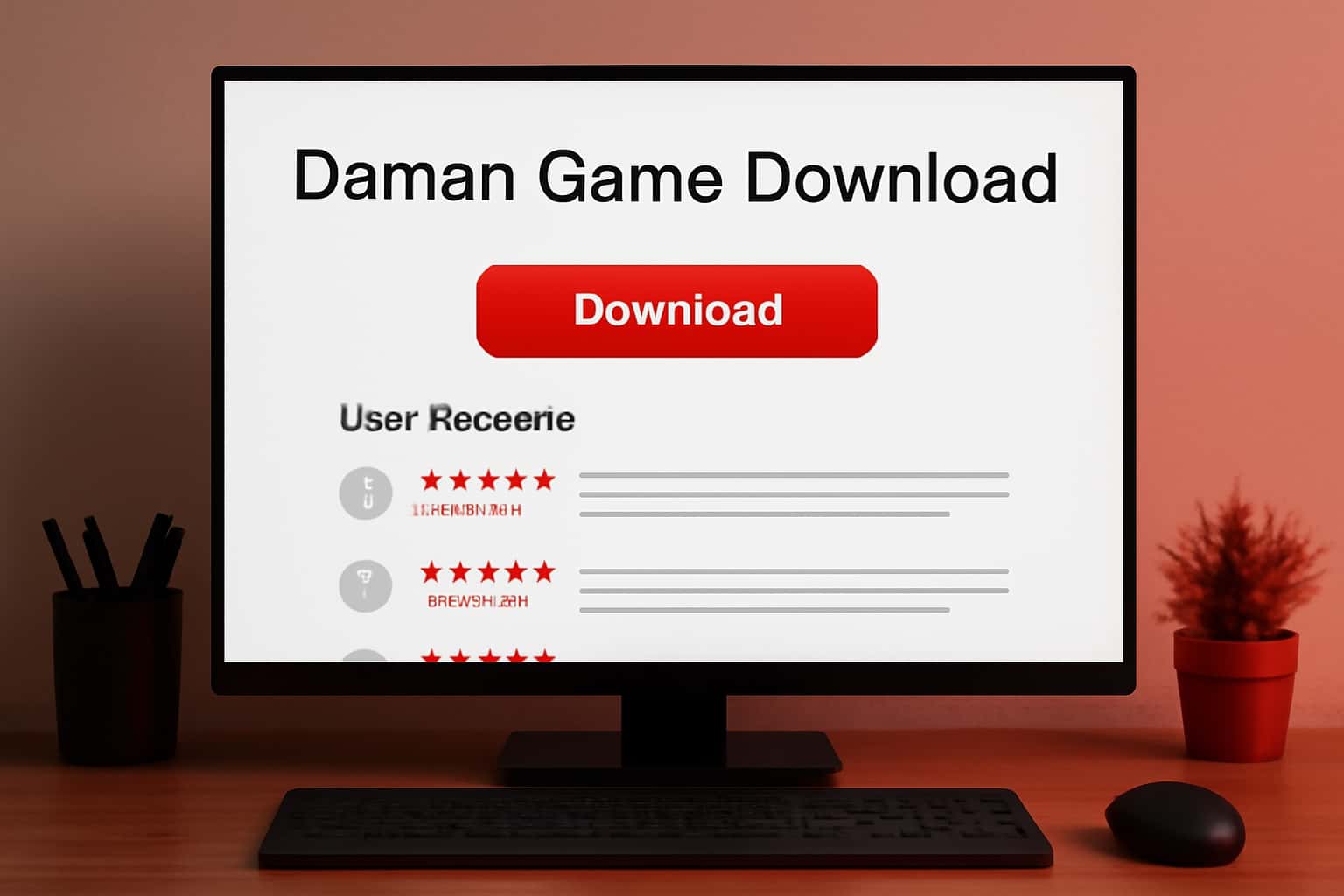 A visual representation of user reviews featuring the text 'Daman Game Download' in a professional design.